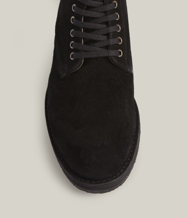 Mathias black suede boots for men