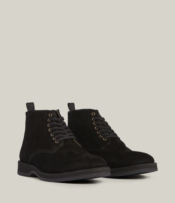 Mathias black suede boots for men - Image 4