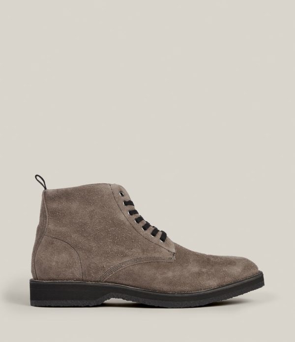 Mathias grey suede boots for men