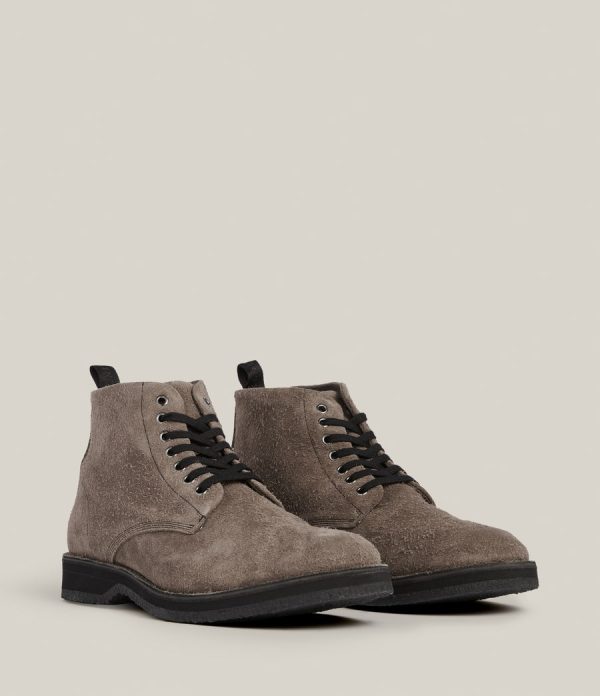 Mathias grey suede boots for men - Image 4