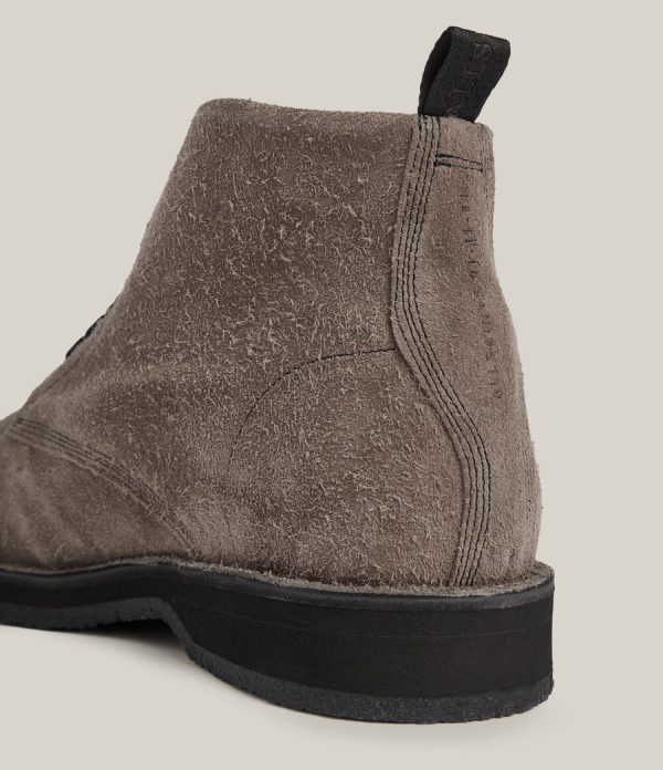 Mathias grey suede boots for men - Image 3