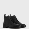 Harland black leather boots for men - Image 4