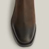 Eli brown leather boots for men - Image 2