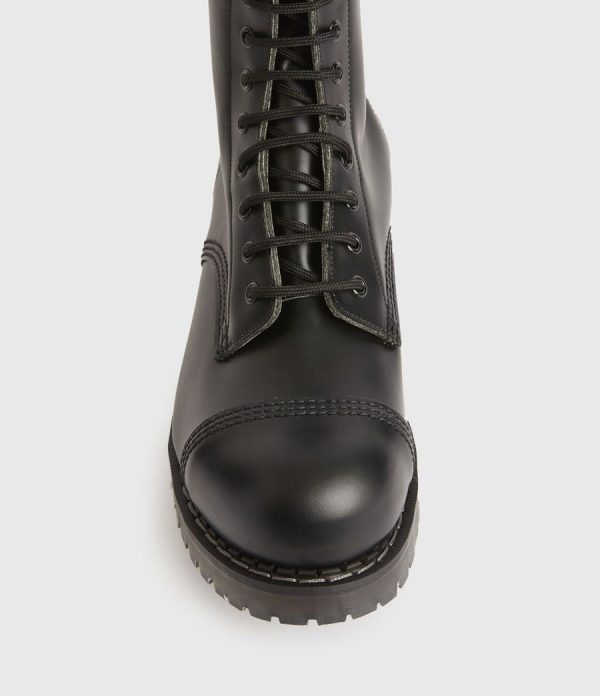 River black leather boots for men - Image 2