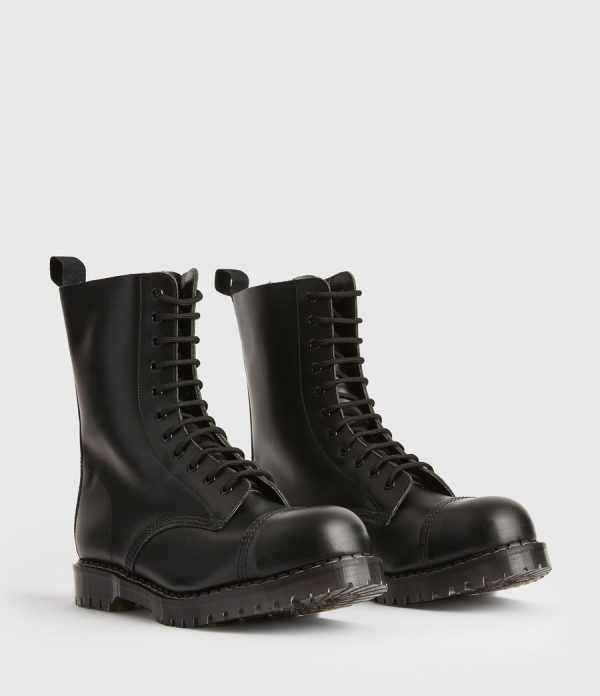 River black leather boots for men - Image 4