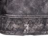 Miles stone wash biker leather jacket - Image 5
