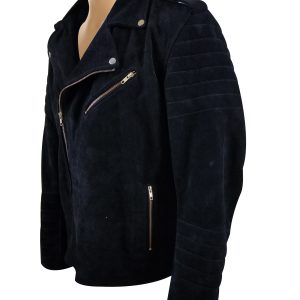 Schmitt's biker style suede leather jacket - Image 3