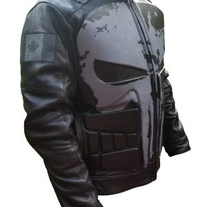 Punisher's motorcycle leather jacket - Image 5