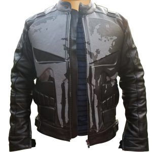 Punisher's motorcycle leather jacket - Image 8