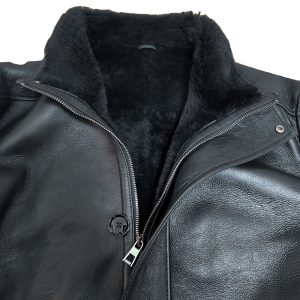 Ralph's Black shearling Long coat - Image 3