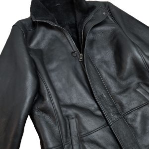 Ralph's Black shearling Long coat - Image 6