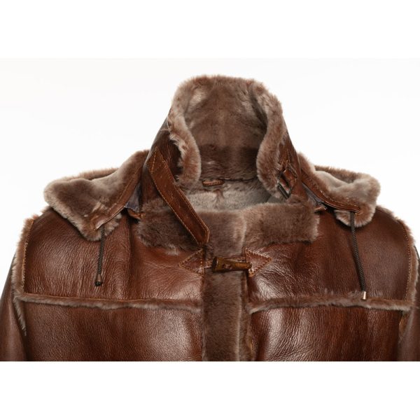 Eamon Brown duffle shearling jacket - Image 11