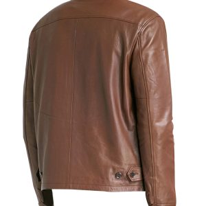 Pierre Brown Leather Jacket - Image 3