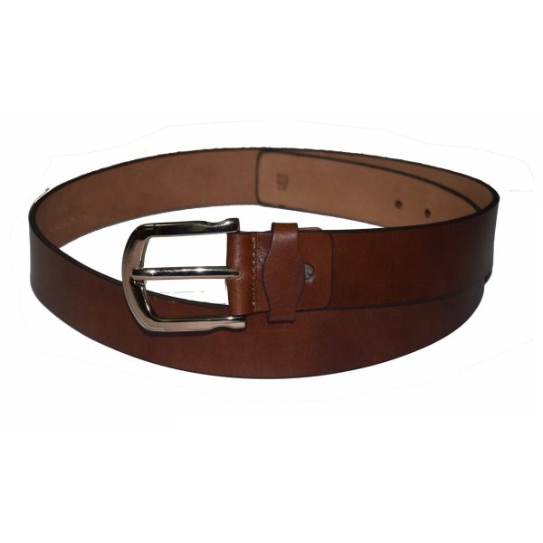 Casual brown wide leather belt - Image 2