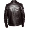 Plain black moto style jacket- CLEARANCE PRE MADE - Image 2