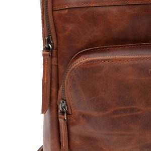Burch's Vintage Brown Laptop Backpack - Image 5