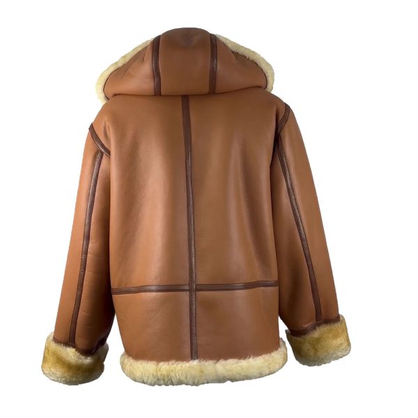 Steve hart Tan Brown Shearling duffle coat - Image 2