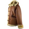Steve hart Tan Brown Shearling duffle coat - Image 3