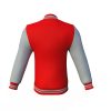 Red Varsity Letterman Jacket with Grey Sleeves - Image 5