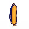 Navy Varsity Letterman Jacket with Gold Sleeves - Image 9