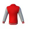 Red Varsity Letterman Jacket with Grey Sleeves - Image 6