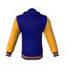 Navy Varsity Letterman Jacket with Gold Sleeves - Image 8
