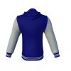 Navy Varsity Letterman Jacket with Grey Sleeves - Image 8
