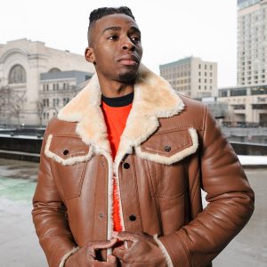 Mike's western Trucker shearling coat - Image 3