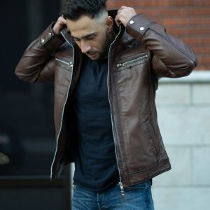 Thatchers premium hand waxed brown leather jacket - Image 3