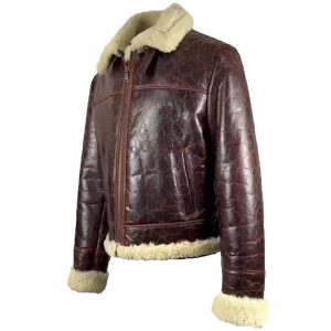 Wayne Nash Brown vintage oxblood B3 Bomber Jacket - Image 4