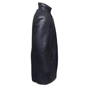 Ralph's Black shearling Long coat - Image 4