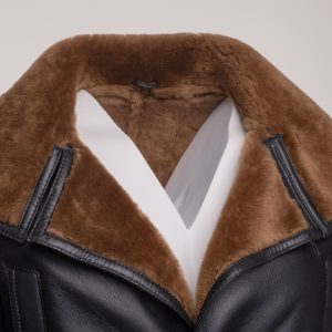 Real Shearling Coat inspired by Ryan Gosling's Blade Runner 2049 Trench Coat - Image 5