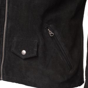 Silva's Black Suede Leather jacket - Image 4