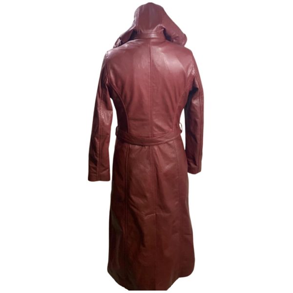 Nora's Trendy Women's long hooded overcoat - Image 2