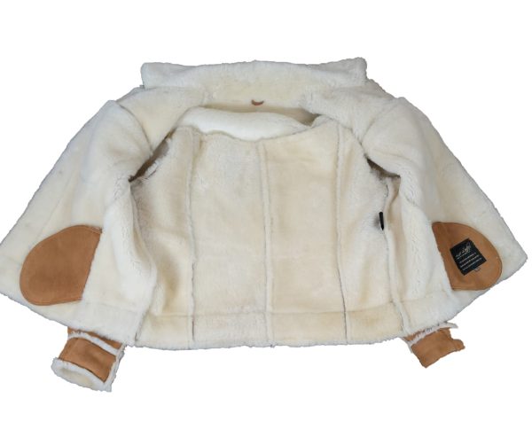 Stan's Tan Suede Shearling Trucker Jacket - Image 3