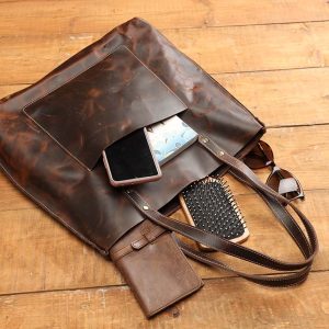 Oh so Minimalist Leather Tote bag - Image 3