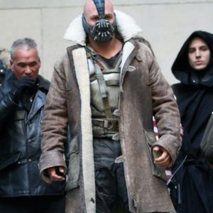 The Dark Knight Rises Bane's Distressed Leather Trench Coat - Image 4