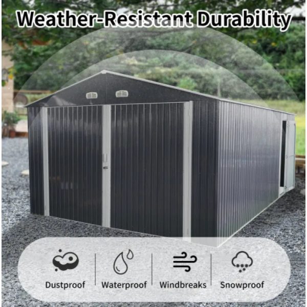 Spacious Outdoor Storage Shed With Double Front - Image 6