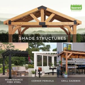 Arlington 12′ X 12′ Solid Wood Patio Gazebo - Image 13