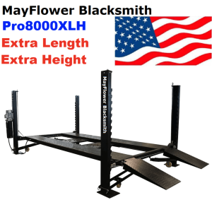 Mayflower Blacksmith Heavy Duty Four Post Lift Storage Service Extra Length Height Pro8000XLH - Image 3