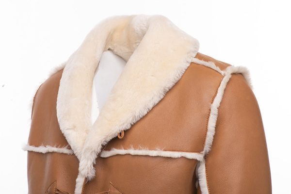 Ace Western Long Shearling Coat - Image 5