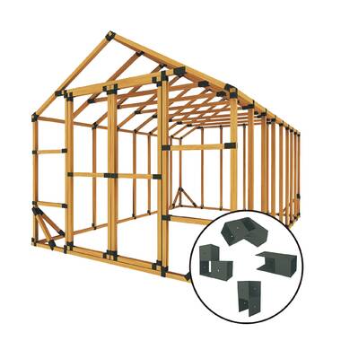 E-Z Frames 8′ W x 10′ D DIY Storage Shed Kit - Image 5