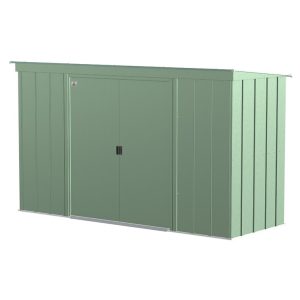 Arrow 10 ft. W x 4 ft. D Galvanized Steel Horizontal Storage Shed - Image 4