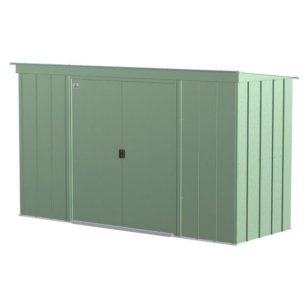 Arrow 10 ft. W x 4 ft. D Galvanized Steel Horizontal Storage Shed - Image 4