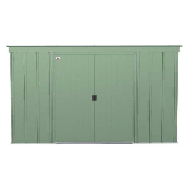 Arrow 10 ft. W x 4 ft. D Galvanized Steel Horizontal Storage Shed - Image 5
