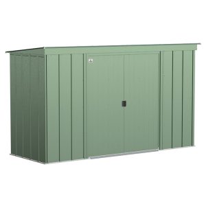 Arrow 10 ft. W x 4 ft. D Galvanized Steel Horizontal Storage Shed - Image 3