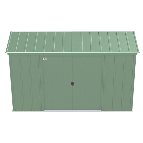 Arrow 10 ft. W x 4 ft. D Galvanized Steel Horizontal Storage Shed - Image 2