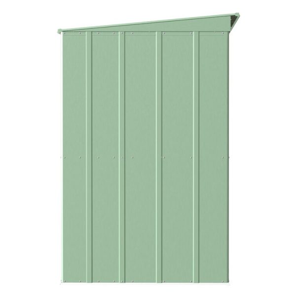 Arrow 10 ft. W x 4 ft. D Galvanized Steel Horizontal Storage Shed - Image 6