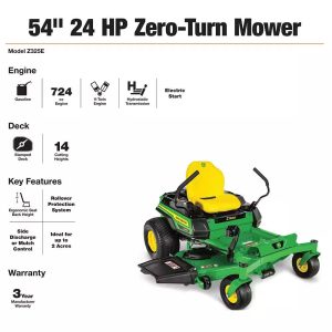 John Deere Z325E 54 in. 24 HP GAS Dual Hydrostatic Zero-Turn Riding Mower - Image 10