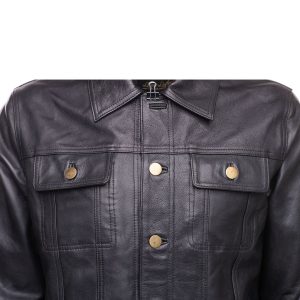 Mason Trucker leather jacket - Image 4